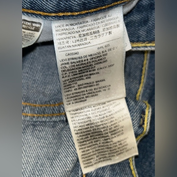 Men’s Levi’s jeans size 44X30 rigid denim blue workwear big & tall - Picture 6 of 8